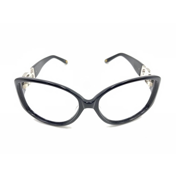 BB Black Silver Butterfly Oval Sunglasses Frames Designer Fashion Women Men - Picture 2 of 12